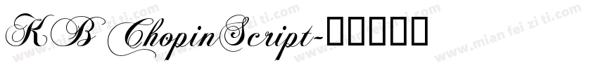 KB ChopinScript字体转换
